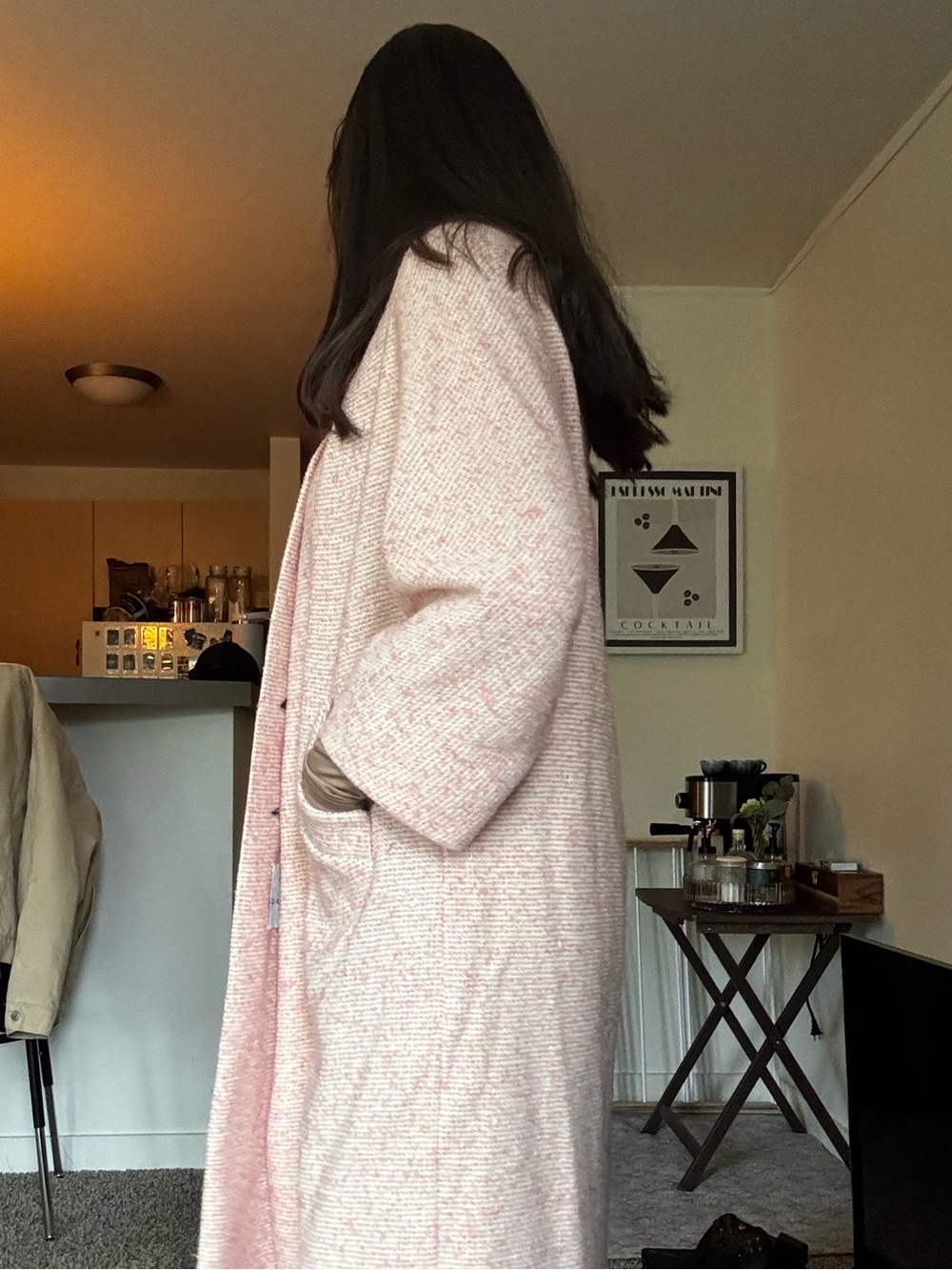DUMAS 1960's Pink Tweed Button-Up Jacket - Picture 3 of 8